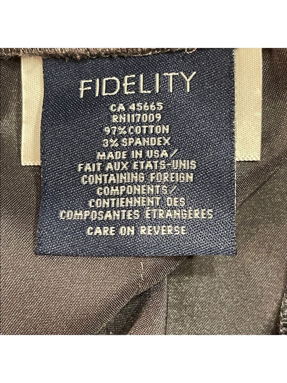 Fidelity Denim Small Charcoal Satin Jogger Pants Drawstring Waist - Picture 8 of 9